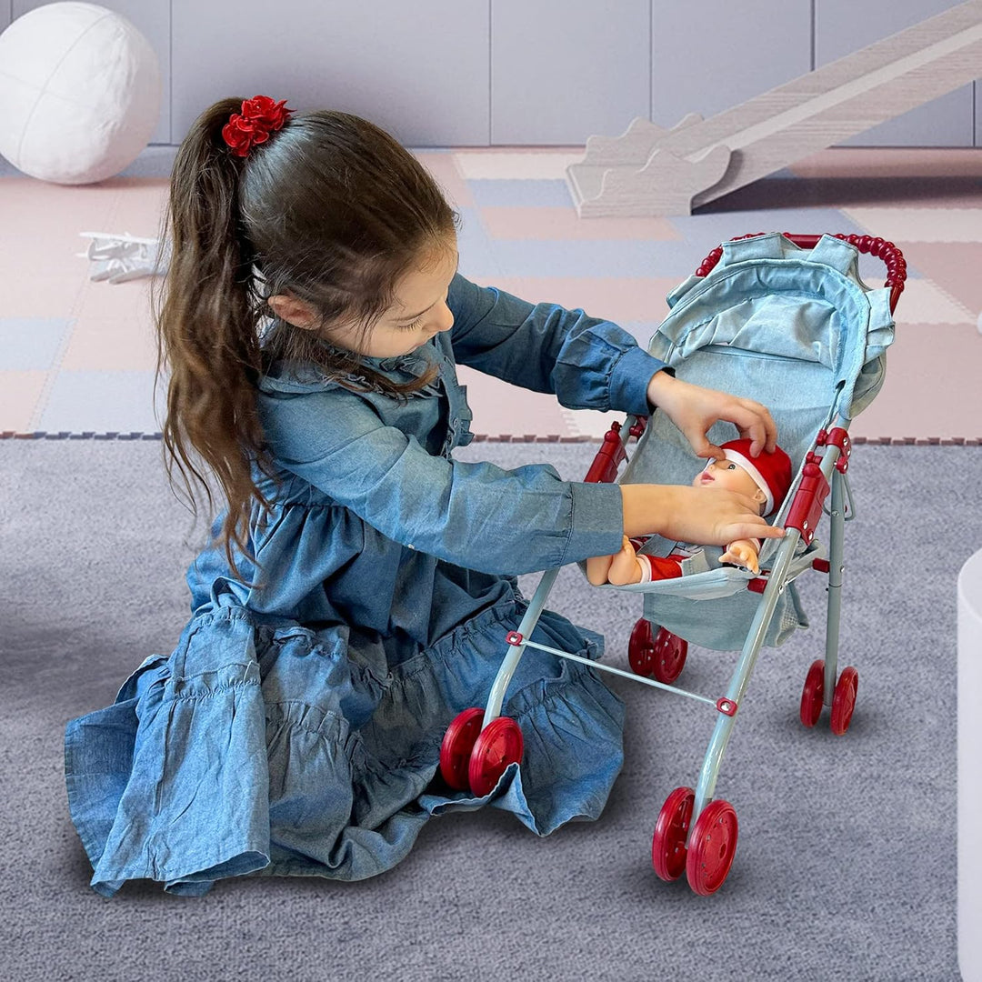 Mi primer cochecito de muñeca bebé para niños pequeños de 3 años, n...