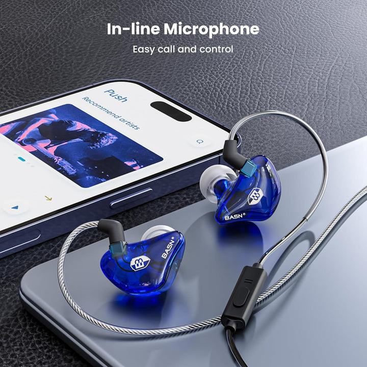 BASN auriculares intrauditivos para músicos, audiófilos y baterista...