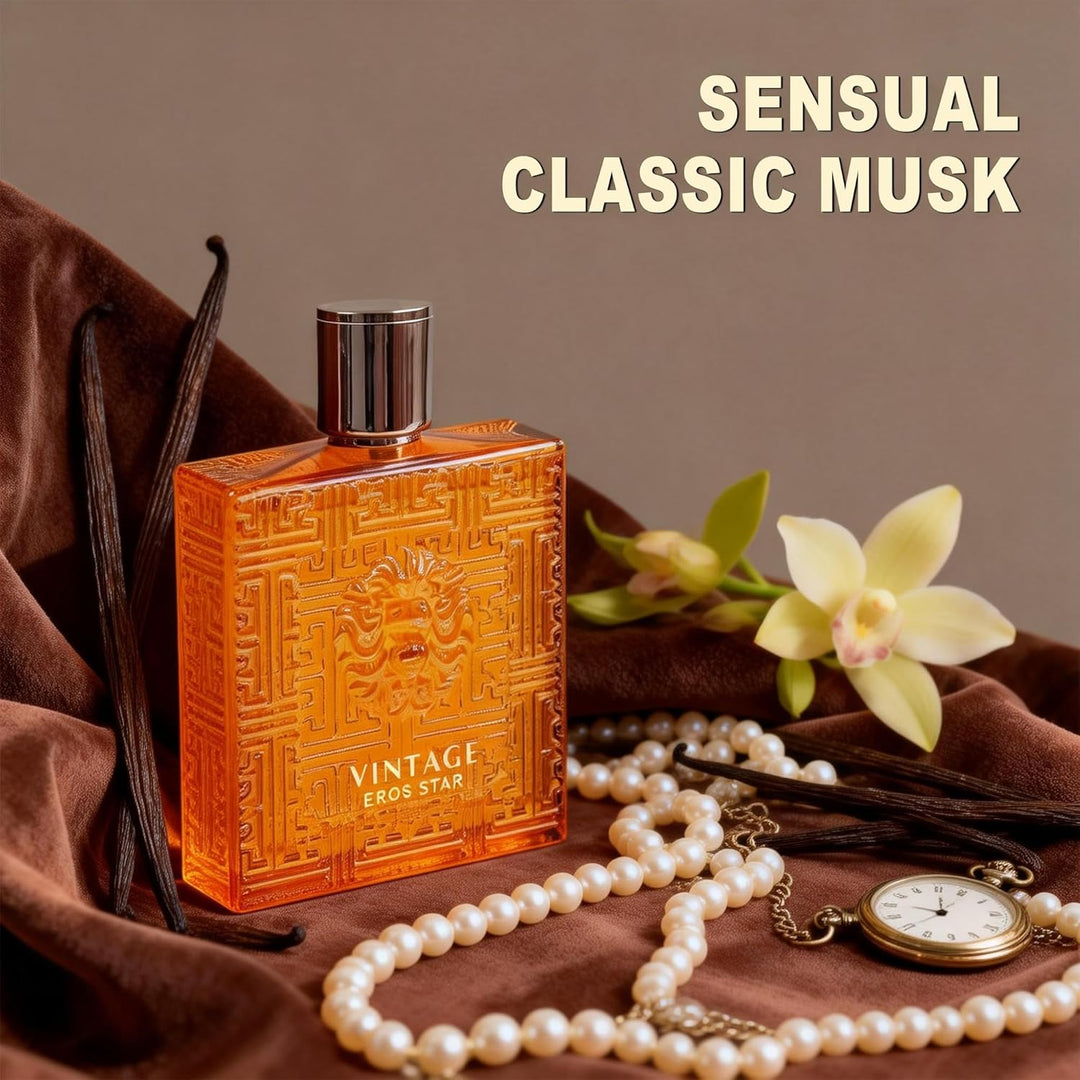 A CENTER Vintage Heroes Star Eau de Parfum para hombre, 3.4 onzas l...