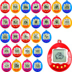 28 llaveros virtuales para mascotas, llavero digital electrónico para mascotas, máquina de juego de mano retro, juguete nostálgico de los años 90 para niños, regalos de fiesta de cumpleaños, rellenos de bolsas de golosinas