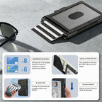 Billetera para hombre minimalista con bloqueo RFID y ranura para tarjetas