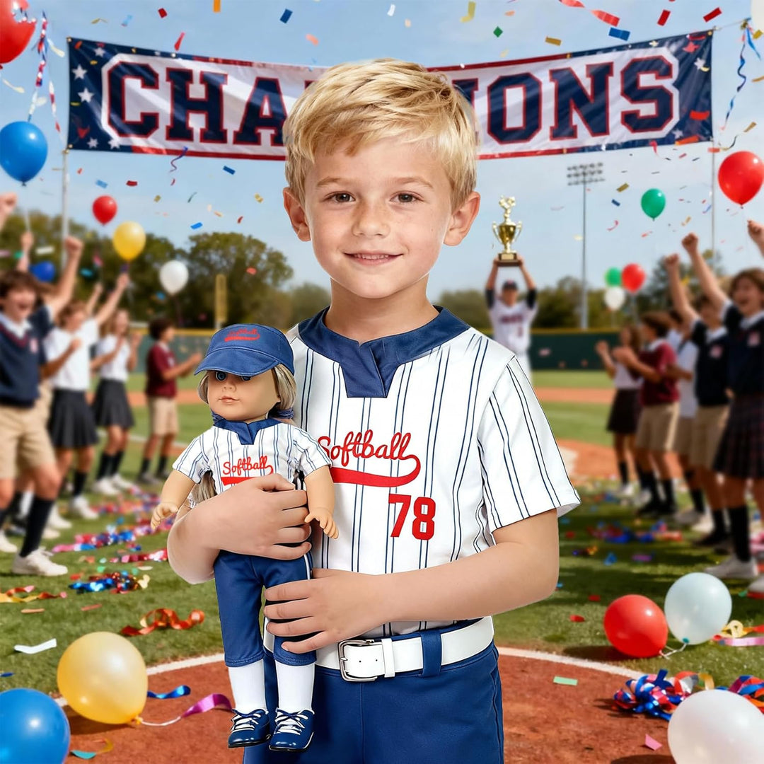 ARTST Uniforme de Sóftbol para Muñeca - Ropa y Accesorios para Muñe...