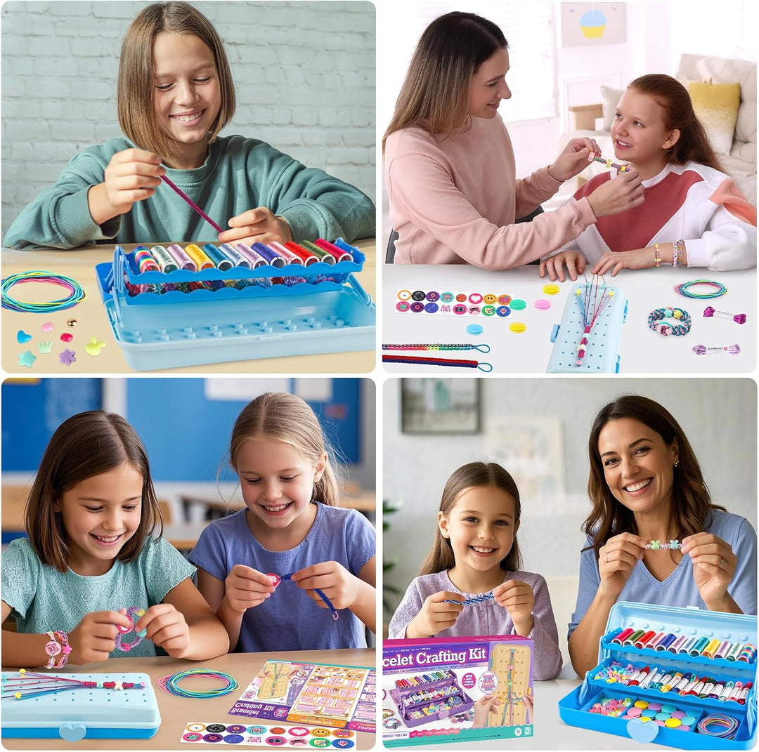Kit de fabricación de pulseras de la amistad con caja de almacenami...