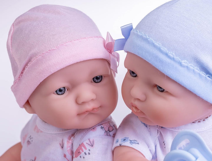 Berenguer Boutique Realistic La Newborn Gemelos de Vinilo Lavable d...