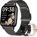 Reloj inteligente para mujer (3 bandas), rastreador de actividad física HD de 1.85 pulgadas con llamadas Bluetooth, reloj inteligente impermeable IPX8 para iPhone Android, más de 112 modos deportivos