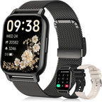Reloj inteligente para mujer (3 bandas), rastreador de actividad física HD de 1.85 pulgadas con llamadas Bluetooth, reloj inteligente impermeable IPX8 para iPhone Android, más de 112 modos deportivos