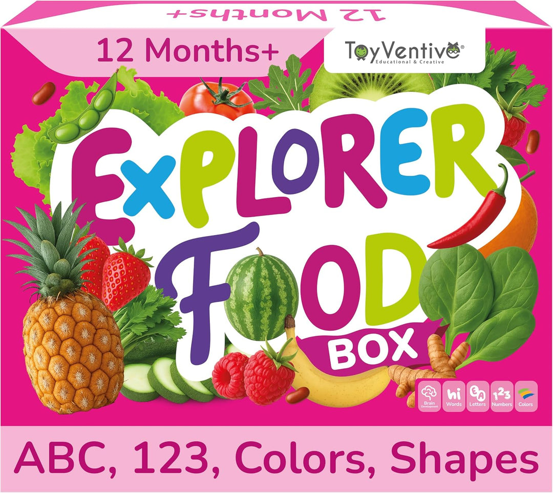 TOYVENTIVE Kit de aprendizaje para niños pequeños con 4 libros para...