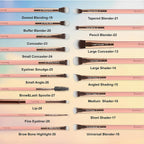 Bueart Design Juego de 30 piezas de brochas de maquillaje