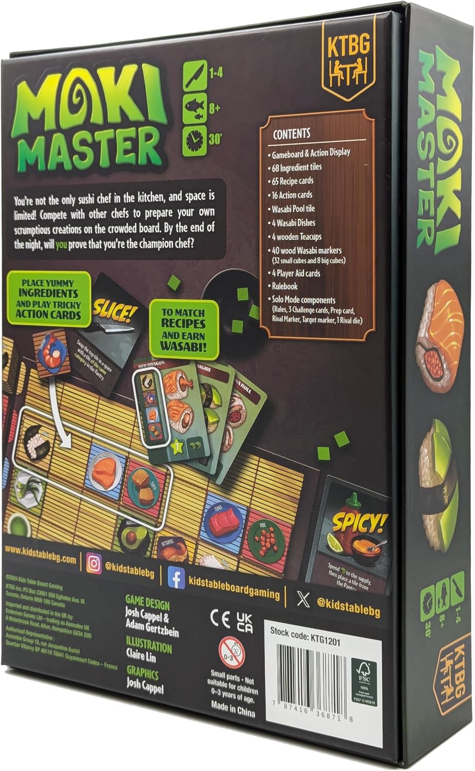 Juego de mesa Maki Master: compite como chefs de sushi en un juego