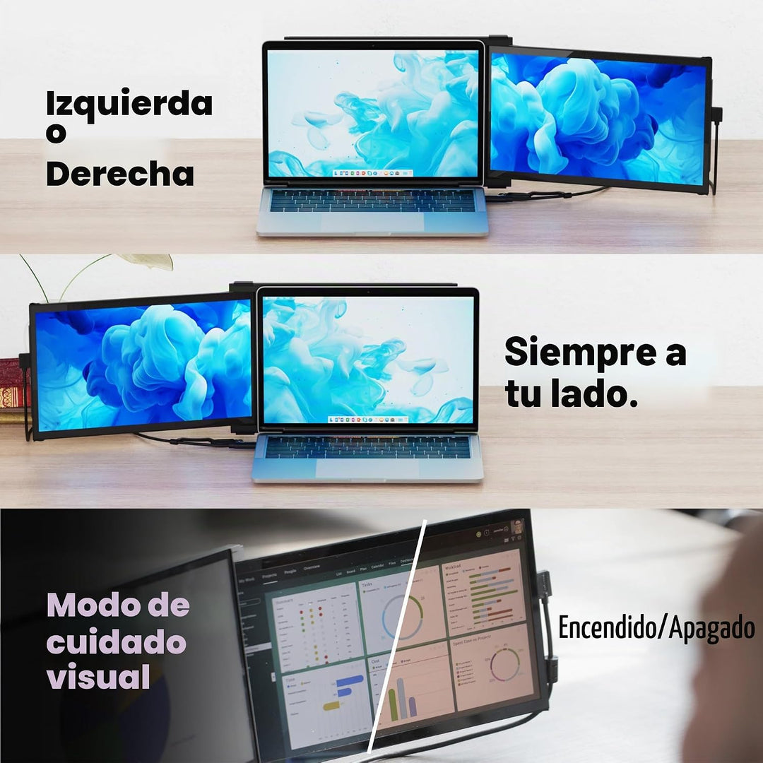 Monitor portátil Duex Plus DS de 13,3" de píxeles móviles 2026...