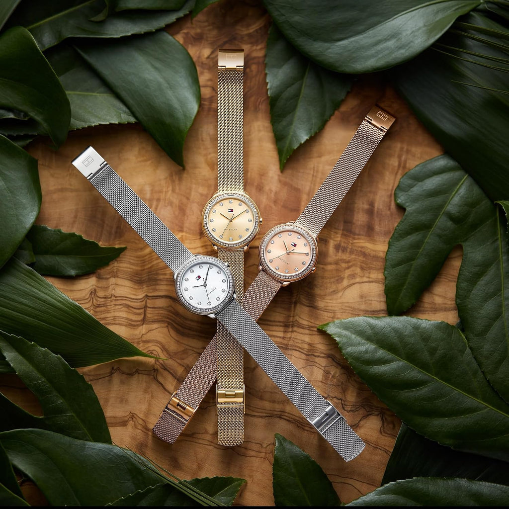 Reloj de vestir para mujer Tommy Hilfiger - 3H Quartz - Reloj de pulsera en acero inoxidable - Resistente al agua hasta 3 ATM/30 metros - Elegante reloj de moda premium para todas las ocasiones - 33 mm