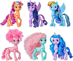 Muñecas My Little Pony Celebración del Arcoíris, Set de 6 Figuras de Poni, Muñecas de 14 cm, Juguetes para Niñas y Niños de 3 Años, Juguetes de Unicornio (Exclusivo de Amazon)