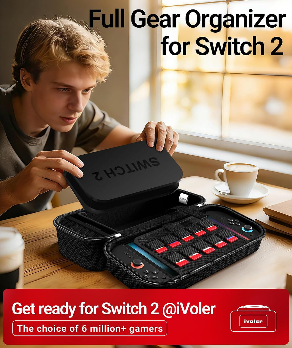 ivoler Funda de transporte para Nintendo Switch 2 / Switch / OLED Model