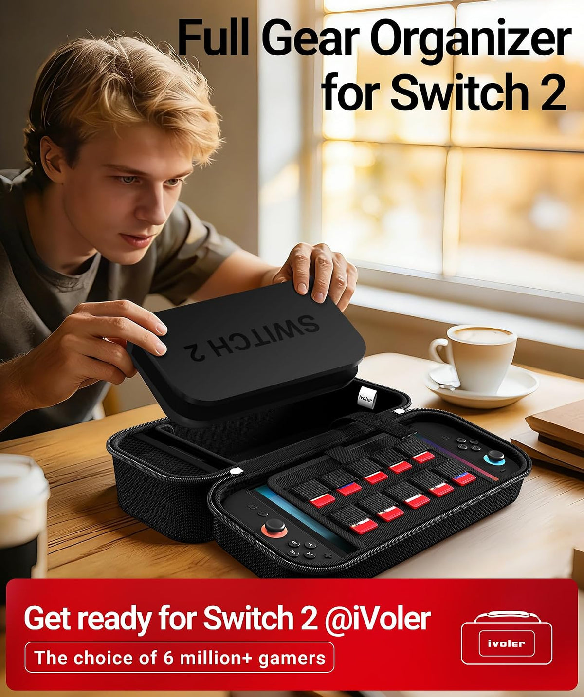ivoler Funda de transporte para Nintendo Switch 2 / Switch / OLED Model