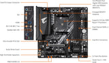 GIGABYTE B550M AORUS Elite AX (rev 1.3) Placa base, soporta procesa...