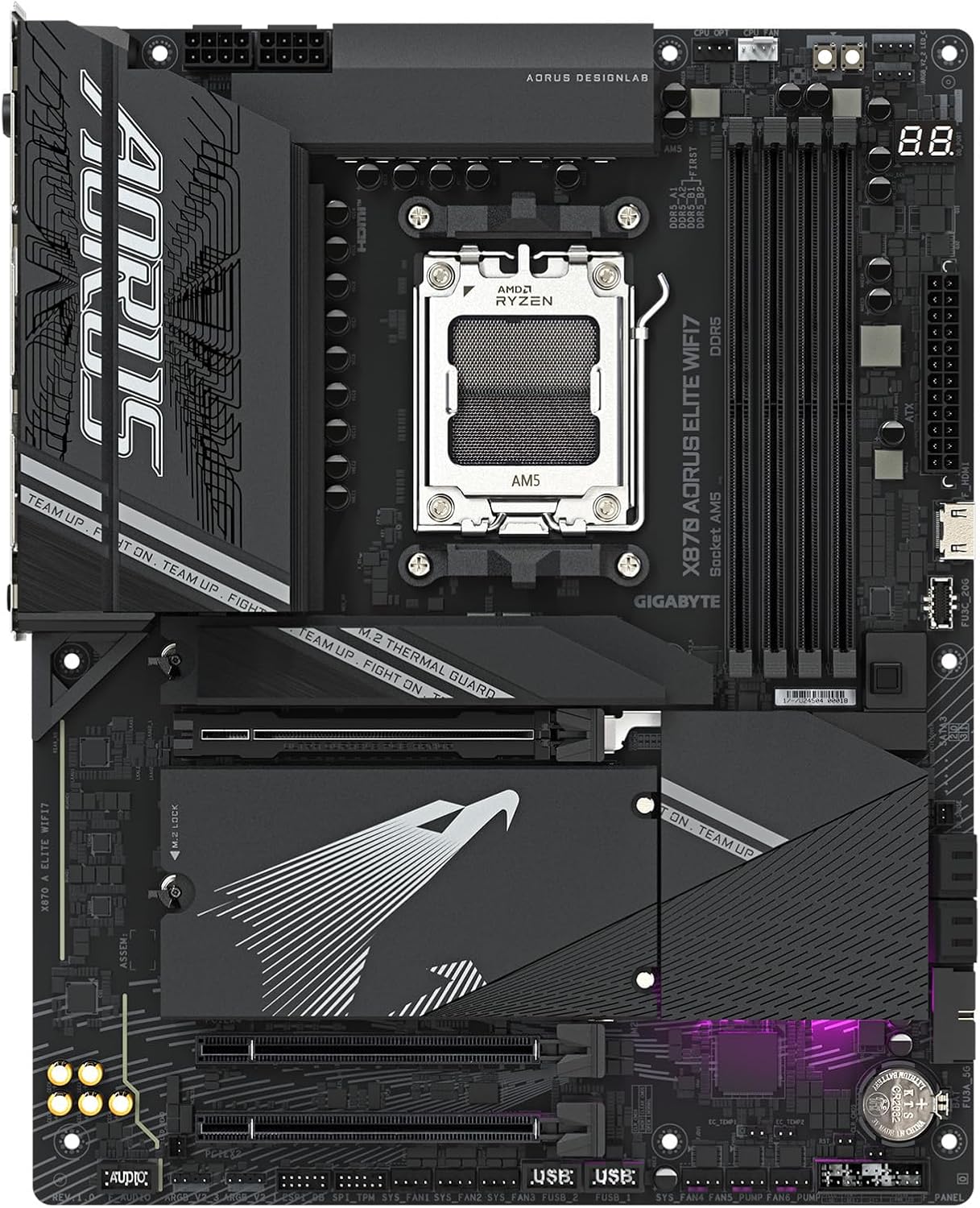 GIGABYTE X870 AORUS Elite WIFI7 AMD AM5 LGA 1718 Placa base, ATX, D...