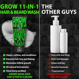 Kit de crecimiento de barba con suero de barba GROW XXL para el máx...