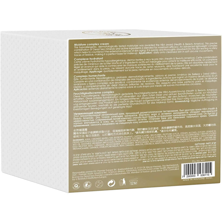 Premier Dead Sea Classic Crema compleja de humedad normal a piel se...