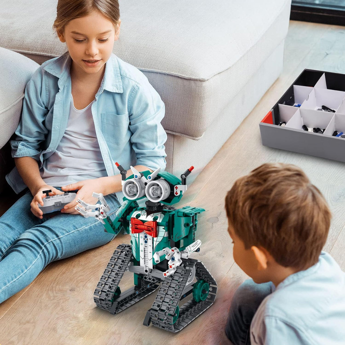 IQKidz APP/Kits de construcción STEM de control remoto para niños de 8 a 12 años - Juguetes de automóvil robot 3 en 1, 440 proyectos educativos de ciencia, ideas de regalo para niños y niñas