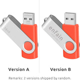 Enfain Unidad Flash USB Roja de 16GB USB2.0 Memory Stick 10 PCS Thu...