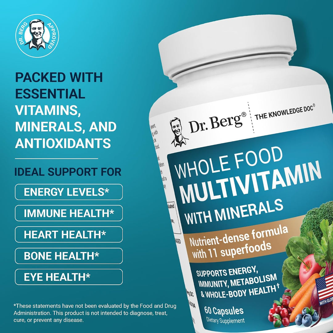 Dr. Berg Multivitamínico integral con minerales - Multivitamínico d...