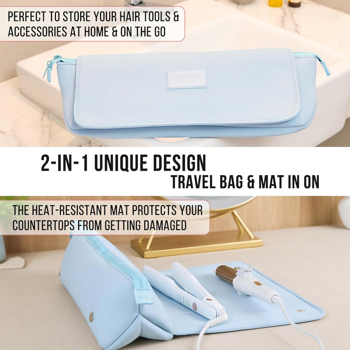 BAREFOOT CARIBOU Bolsa de viaje para herramientas para el cabello y...