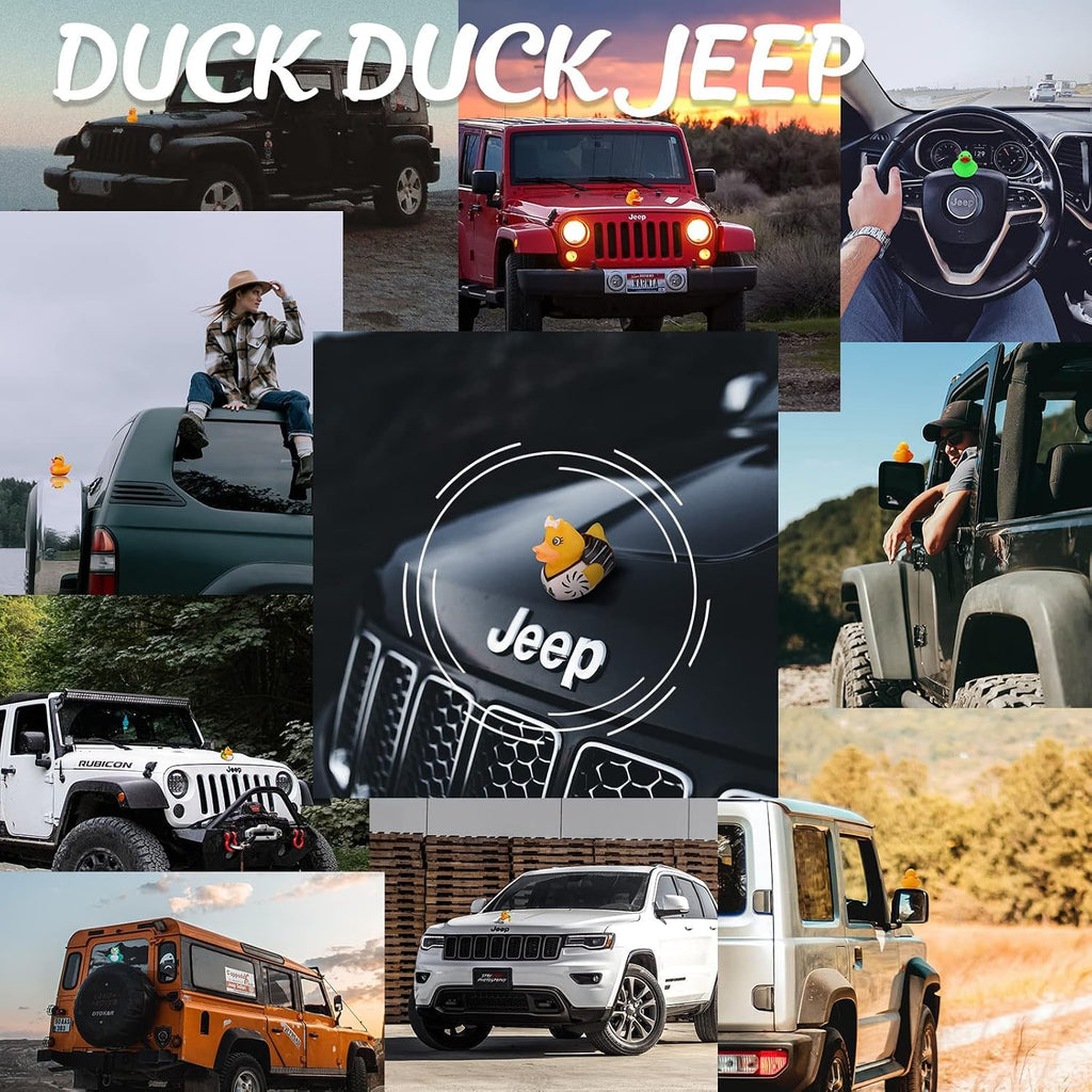 Paquete de 100 patos de goma a granel para niños, juguetes de baño y patos Jeep para patos, flotadores de pato para niños, accesorios para duchas de tiempo, regalos de fiesta de cumpleaños para bebé