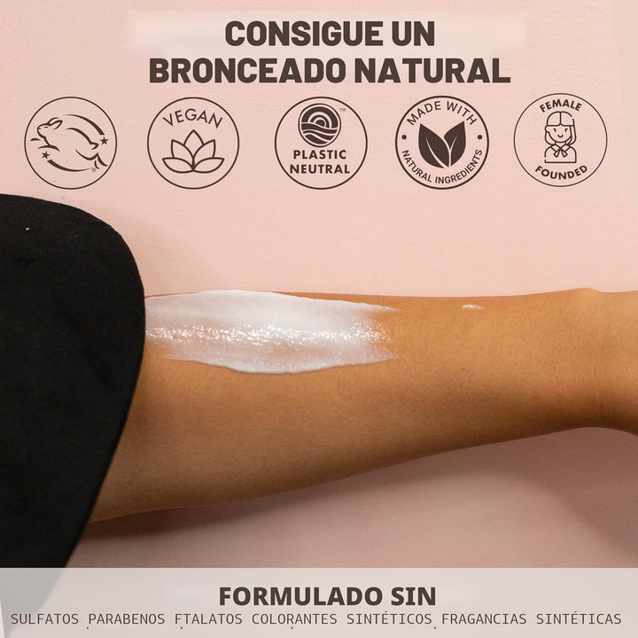 Loción bronceadora autobronceadora, fabricada en Estados Unidos con...