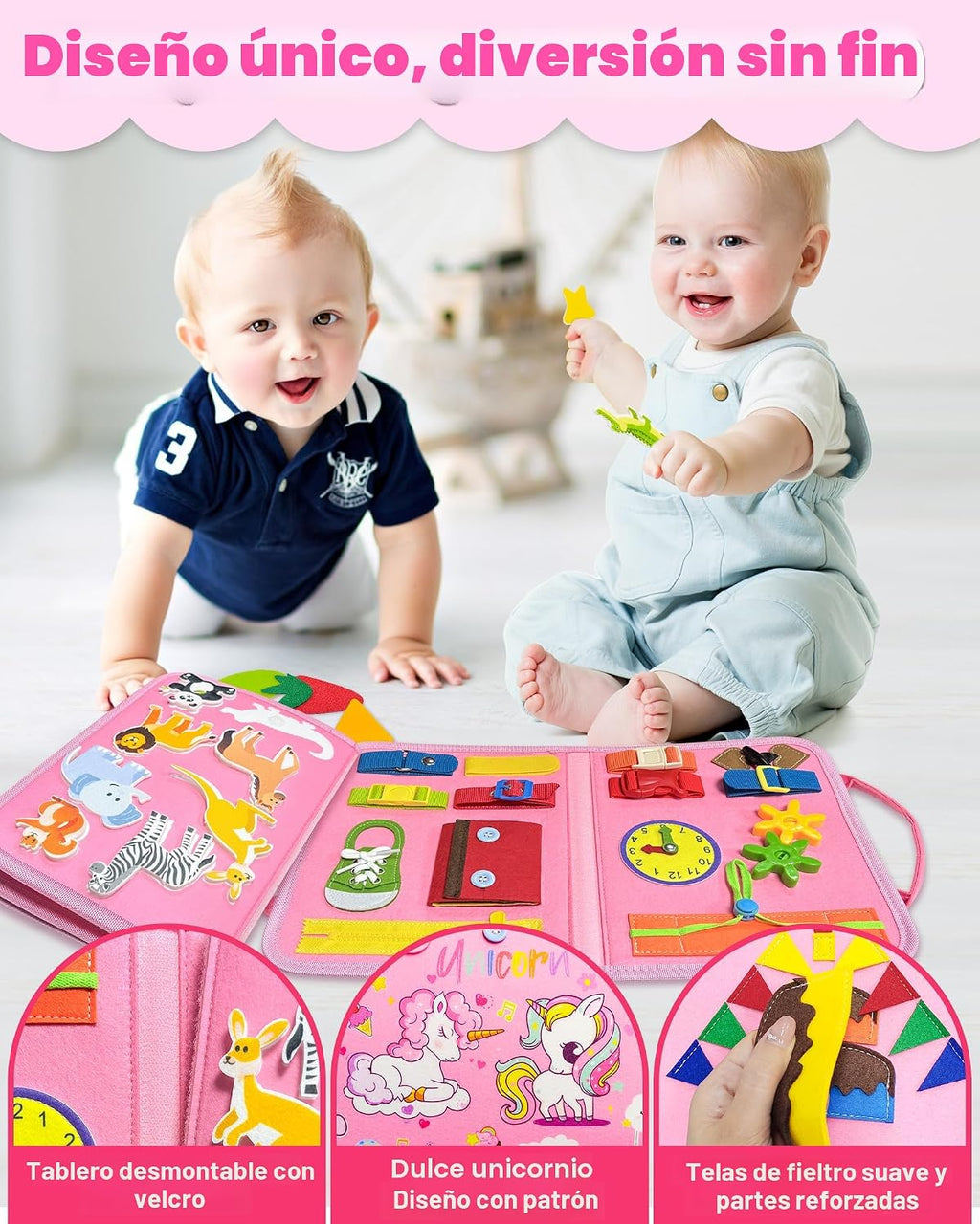 Tablero ocupado Montessori Juguetes para niñas pequeñas, regalo de