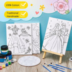 Ctosree - 12 lienzos predibujados para pintura de niños, estirados de 8 x