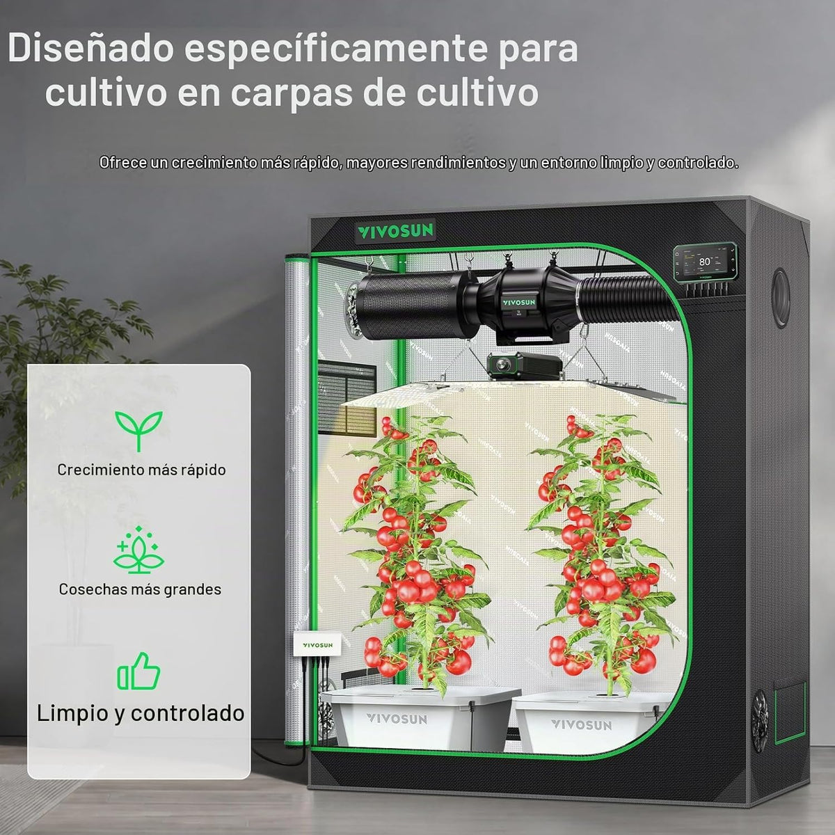 VIVOSUN Kit de sistema hidropónico DWC FlexFeed, kit de cultivo de aguas