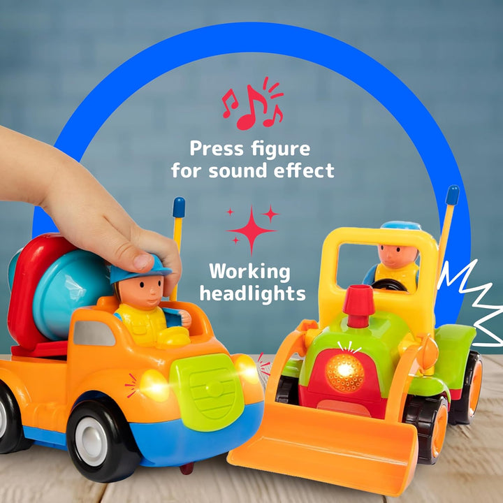 PREXTEX Paquete de 2 autos a control remoto para niños de 3 a 5 año...