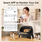 Meowant Caja de arena automática extragrande, exploración infrarroja y