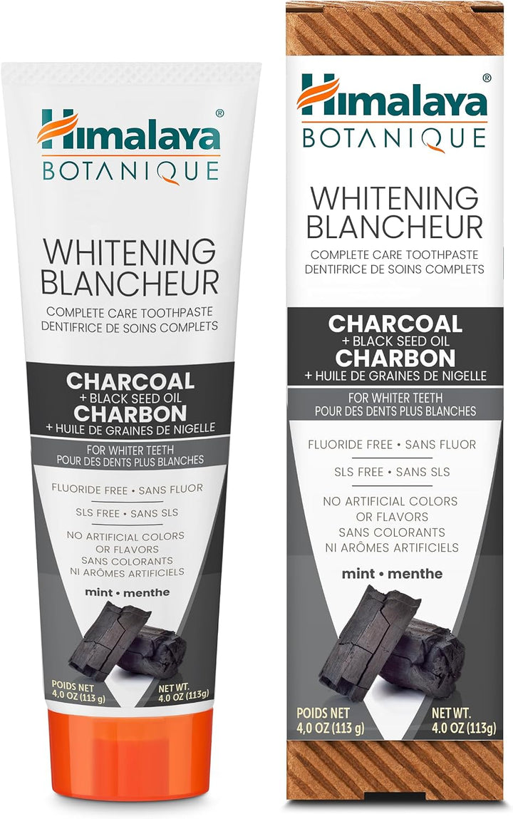 Himalaya Botanique Whitening Pasta de dientes antiplaca con carbón...