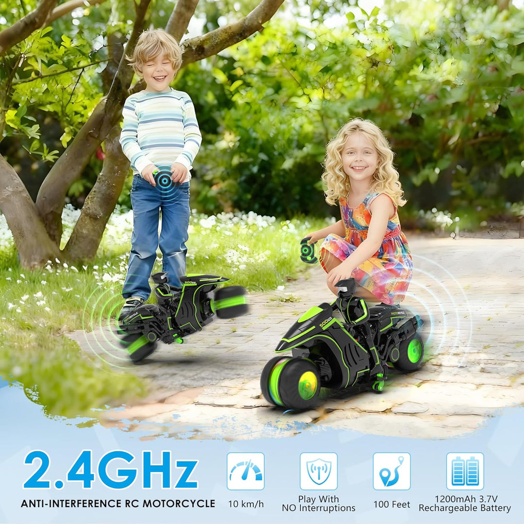 iappadore Motocicleta a control remoto, nueva edición 2025 con rued...