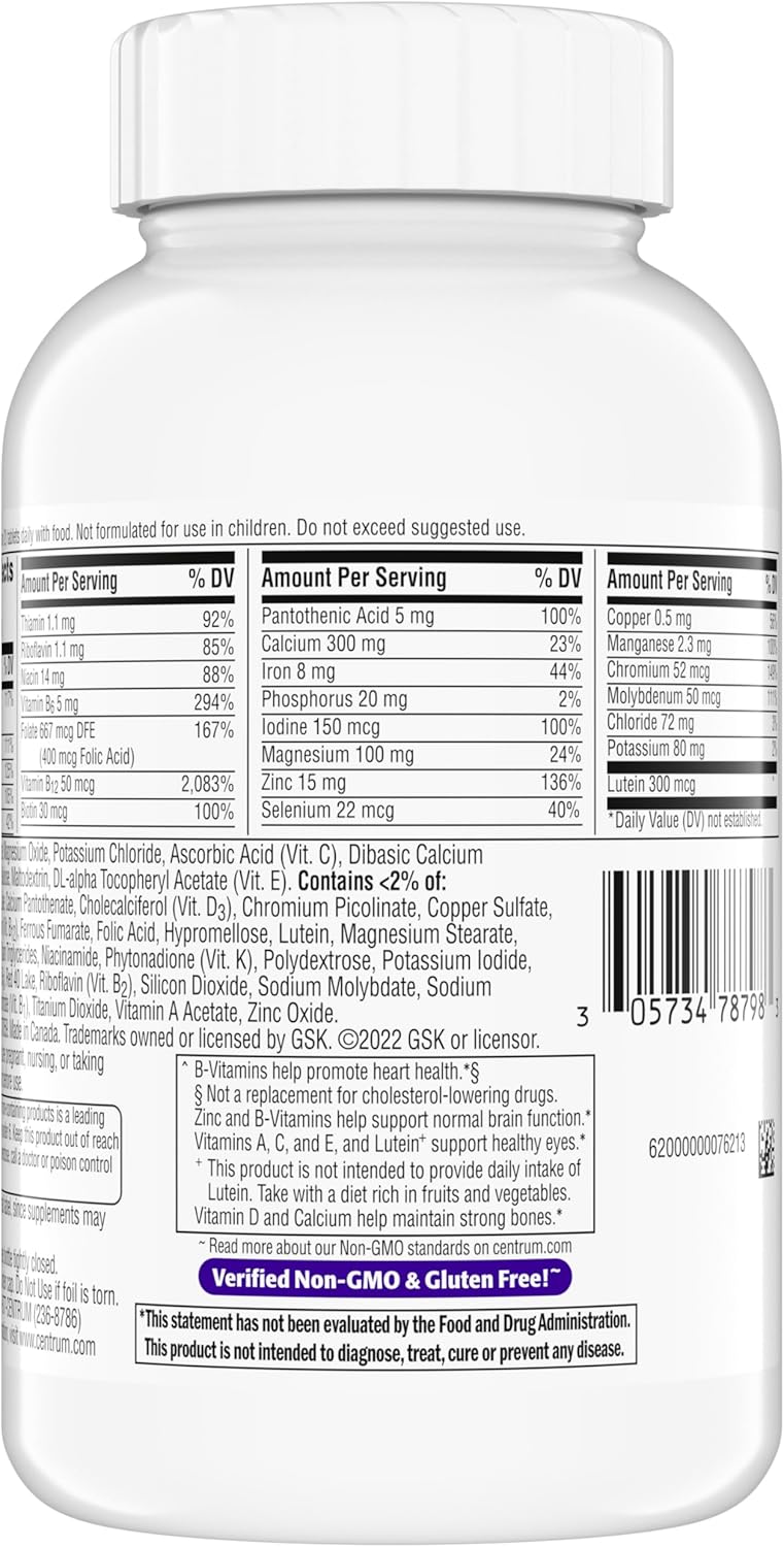 Centrum Minis Silver Multivitamínico para mujer 50 Plus