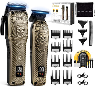 BESTBOMG® Cortapelo profesional para hombres, juego de cortapelos y...