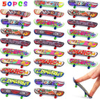 POPLAY 50 mini patinetas de dedo mini patineta de juguete