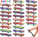 POPLAY 50 mini patinetas de dedo mini patineta de juguete