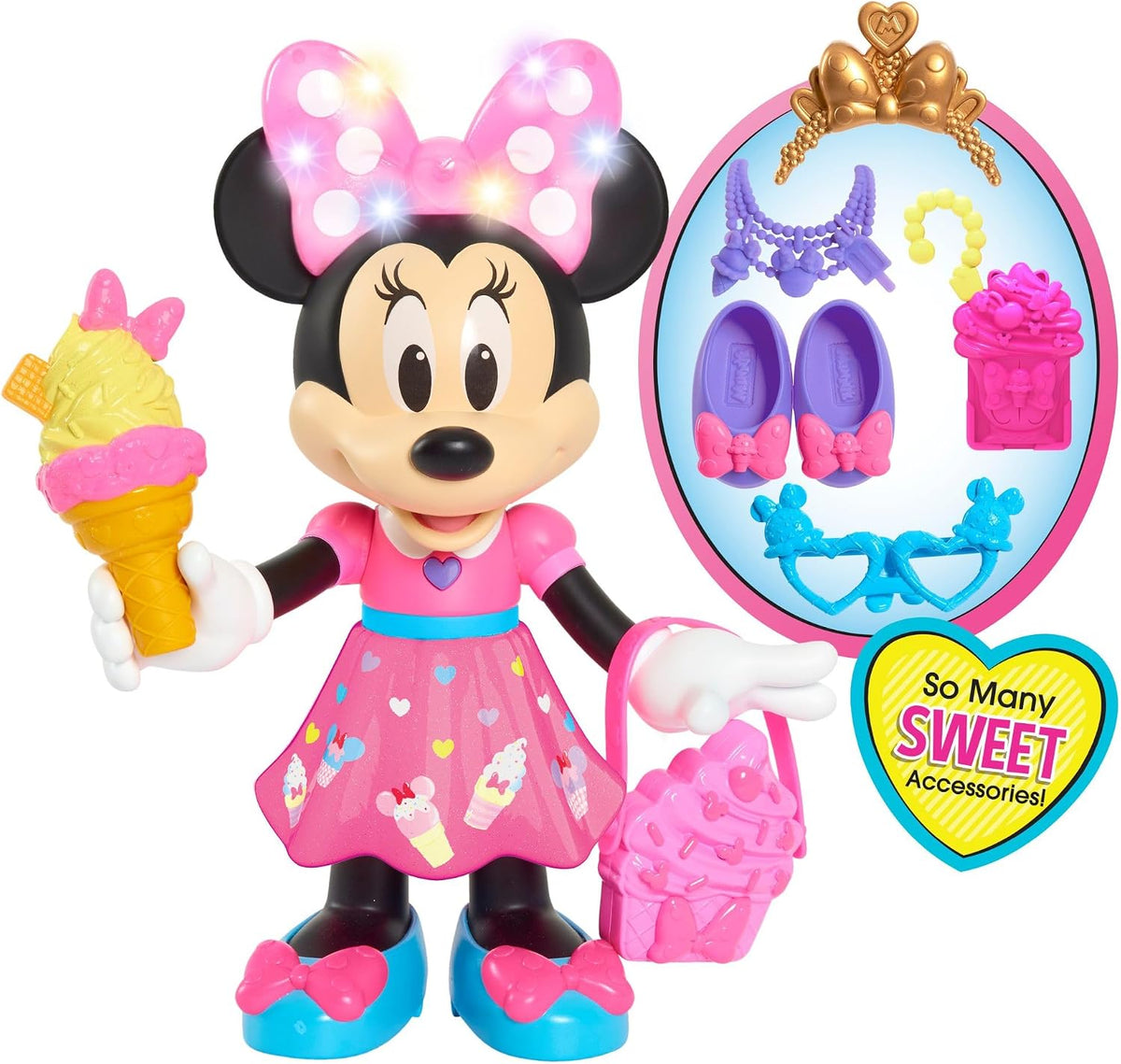 Disney Junior Sweets & Treats - Muñeca de Minnie Mouse de 10 pulgadas