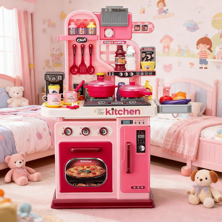 Juego de cocina para niños - 53 piezas: estufa de cocina, fregadero...