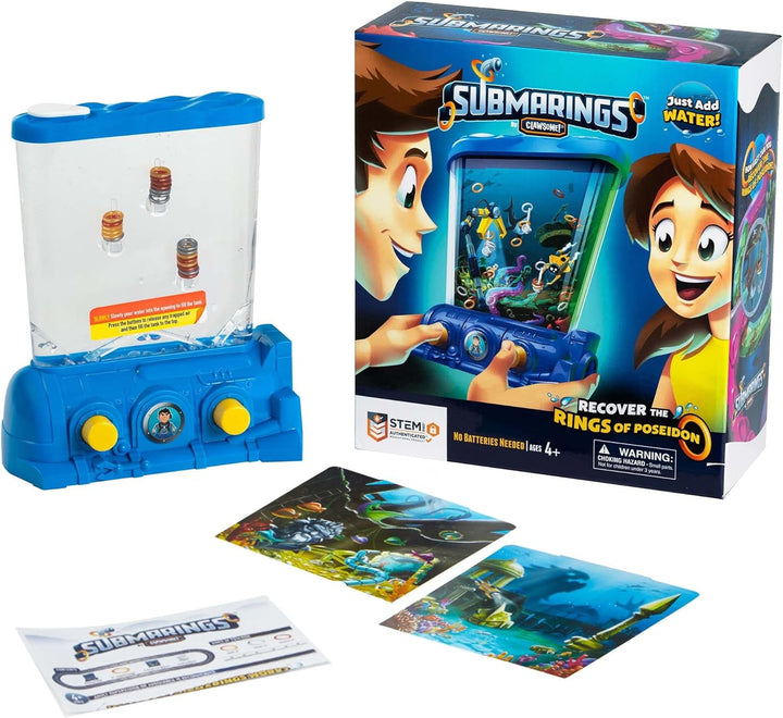 CLAWSOME! Submarings - Juego de agua portátil | Mini anillo oceánic...