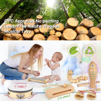 Instrumentos musicales para niños, juegos de juguetes de percusión musical de madera 100% natural, 23 piezas de juguetes de pandereta y xilófono para niños, niñas, niños, educación preescolar
