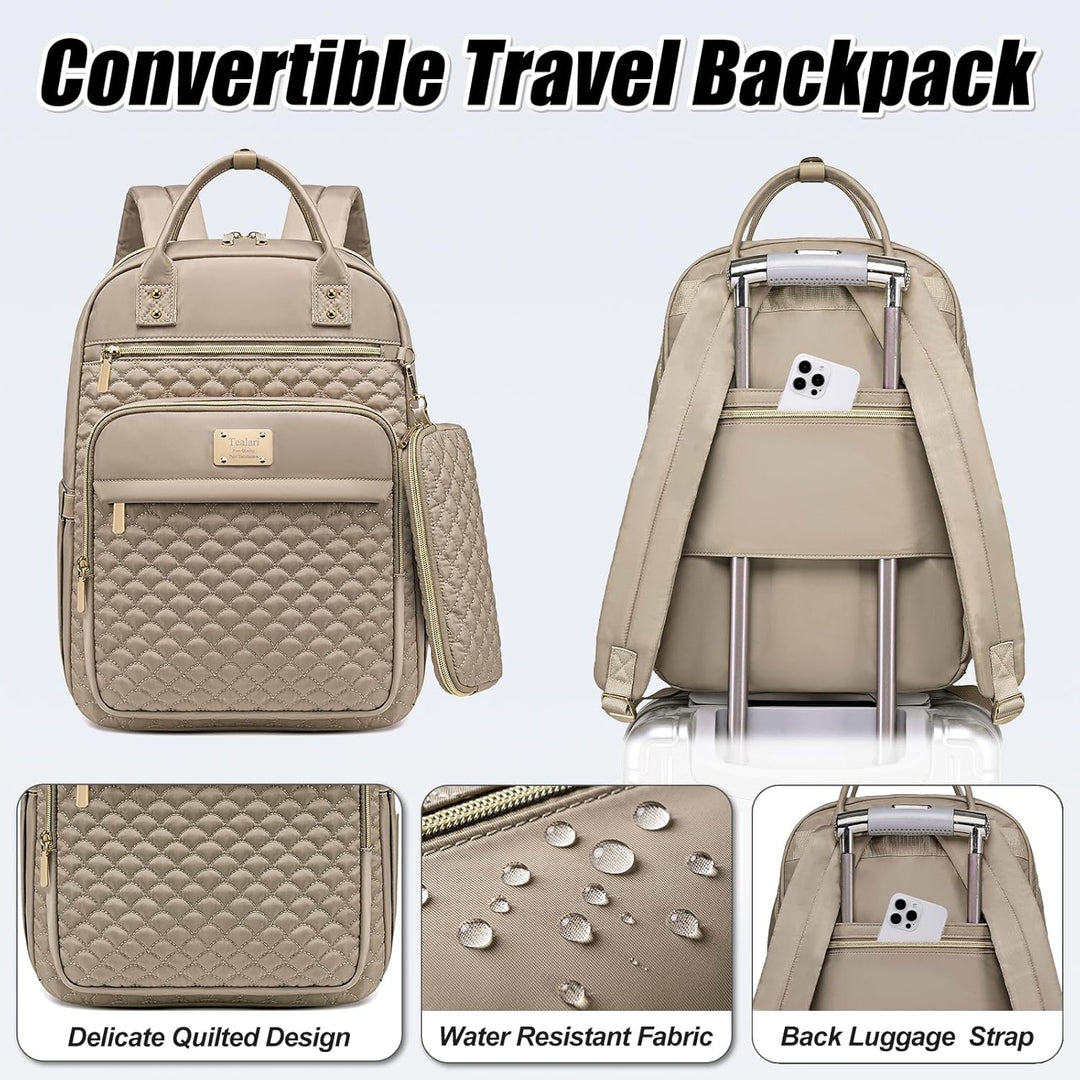 Mochila para laptop Tealari para mujeres, mochila para laptop de 15...
