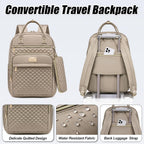 Mochila para laptop Tealari para mujeres, Caqui