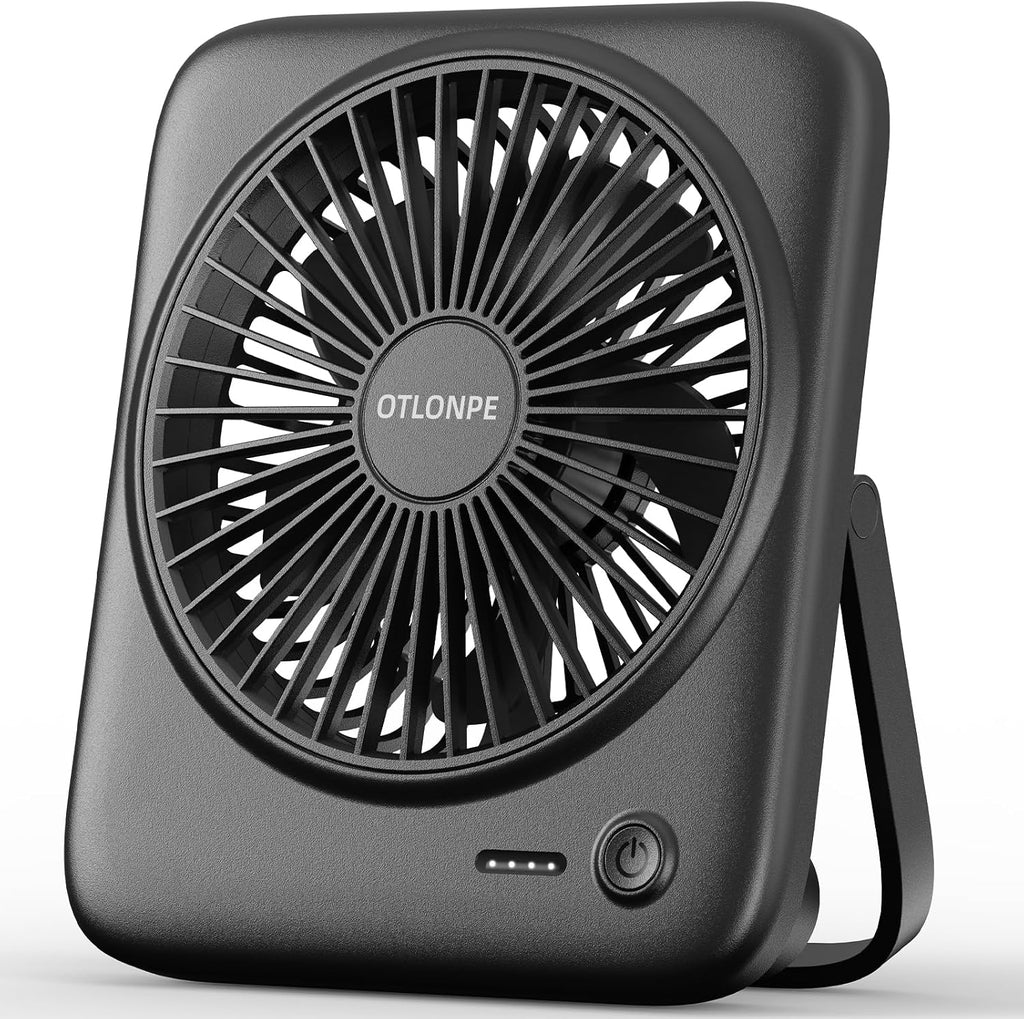 Otlonpe Ventilador de escritorio portátil personal, pequeño ventila...