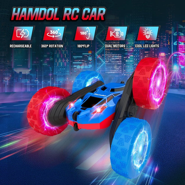 Hamdol - Auto con control remoto RC para niños de 6 a 12 años, auto...