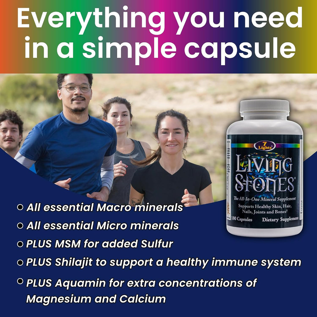 Living Stones, Suplemento mineral completo con zinc, calcio, magnes...