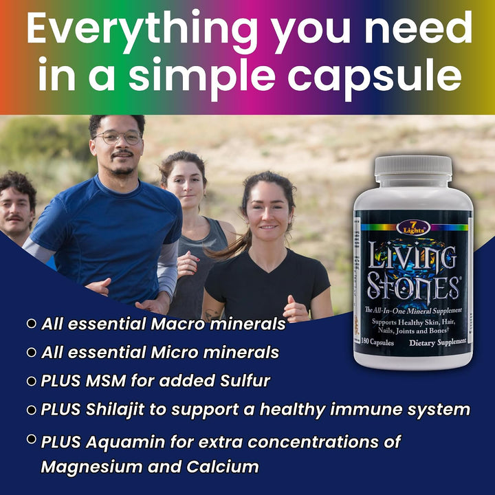 Living Stones, Suplemento mineral completo con zinc, calcio, magnes...