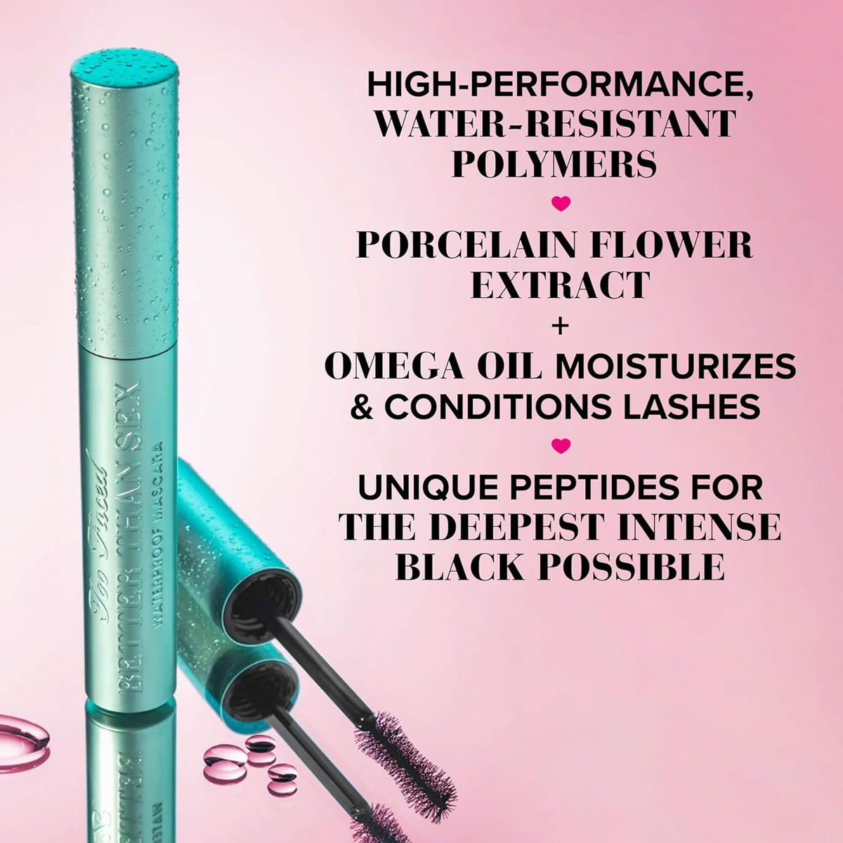 Too Faced Better Than Sex Waterproof Mascara | Volume + Length with...